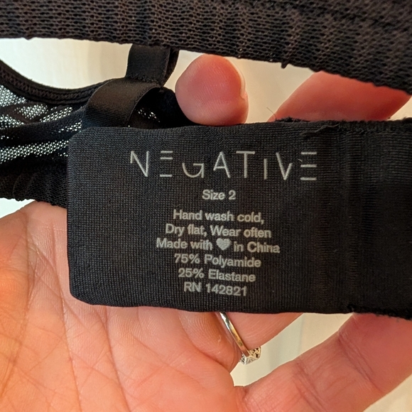 Negative Underwear Bundle Size 2 Bras Medium Thong - Picture 6 of 9